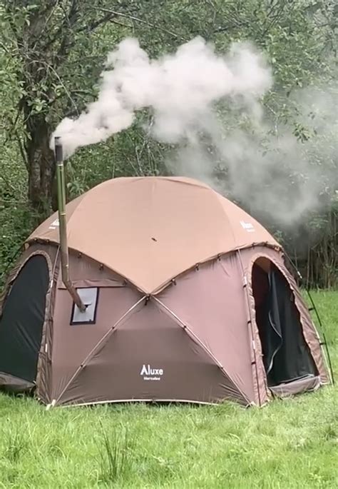 Hercules Hot Tent (8p) with Wood Stove Vent | Winter tent, Tent ...