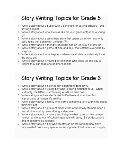 Image result for Story Writing Topics