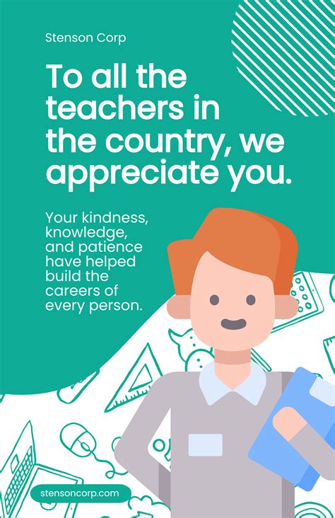 Free Teacher Poster Templates, Editable and Printable