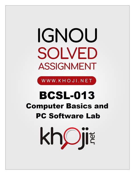 Basic Computer and PC Software Assignment IGNOU 的图像结果