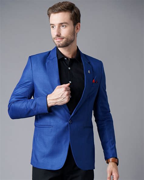 Royal Blue Blazers For Men