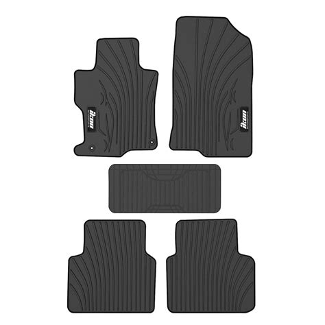 Ikon Motorsports Heavy Duty Latex Floor Mats for 2008-2012 Honda Accord ...