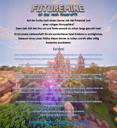 Futuremine Netzwerk [1.16.2] Mittelalter / Clan ... - Minecraft ...