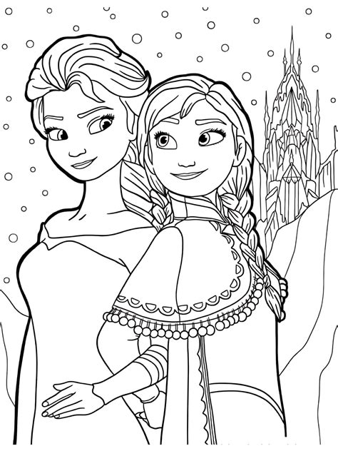 30 Free PDF Frozen Coloring Pages ️🎨 - Coloringpagesforkids.net
