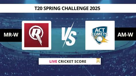 MR vs AM Women Live Score: Scorecard, Ball by Ball Commentary - Match ...