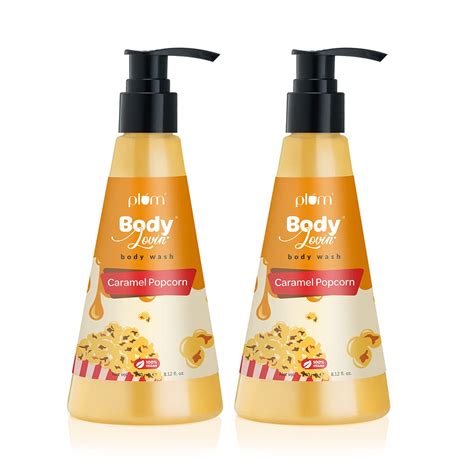 Buy Plum BodyLovin' Caramel Popcorn Body Wash Pack of 2 | All Skin ...