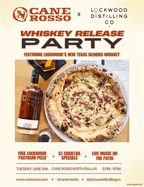 Cane Rosso x Lockwood Distilling Co. Whiskey Release Party, 6959 ...
