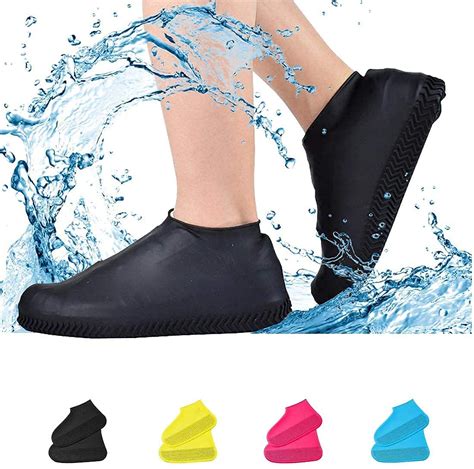 Buy SIOPAWORLD 1 Pair Reusable Rain Shoe Covers, Waterproof Shoes ...