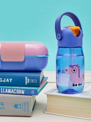 Buy Zoku Kids Flip Straw Bottle For thinKitchen, 400ml, Purple Online