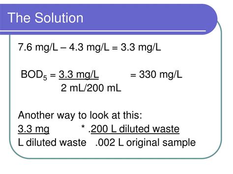 Bod Calculation Formula 的图像结果