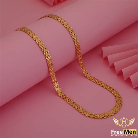 Freemen Gold Plated Traditional Patta Chain FMGC265 – Freemen®
