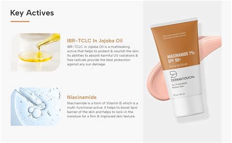 DERMATOUCH Niacinamide 1% SPF 90+ PA+++ Tinted BB Cream | For Sun ...