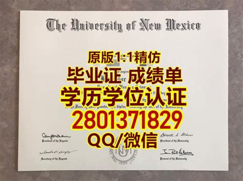 原版精仿美国新墨西哥大学毕业证成绩单 | PPT