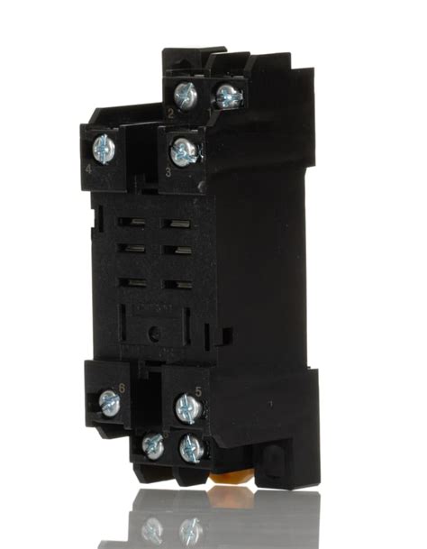 PTFZ-08-E Omron | Omron LY 8 Pin 2000V DIN Rail Relay Socket, for use ...