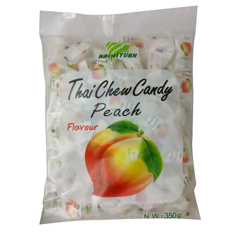 Avril Dress Haoliyuan Thai Chew Peach Flavored Candy, 12.35 oz / 350 g ...