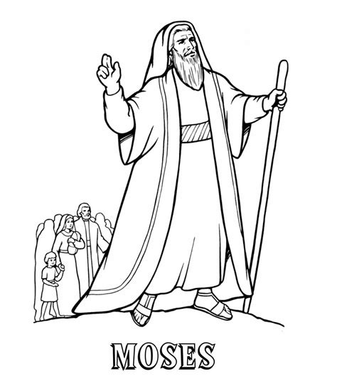 Moses coloring pages - ColoringLib