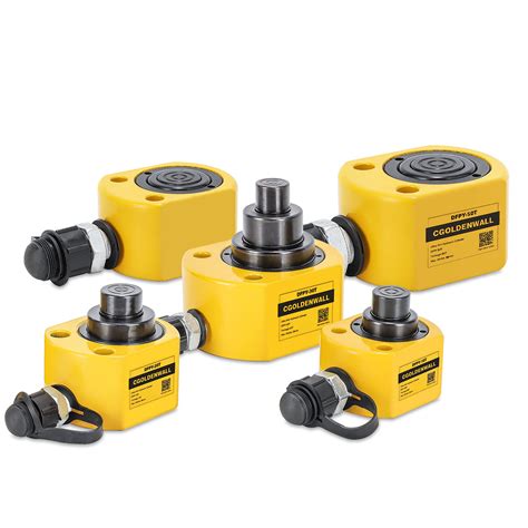 Buy CGOLDENWALL Hydraulic Cylinder Jack 20T Triple-Section Ultra-Thin ...