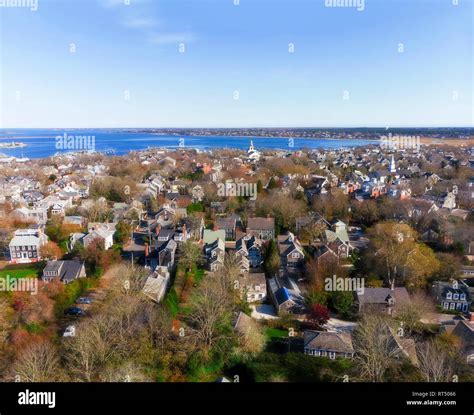 Aerial view nantucket nantucket island hi-res stock photography and ...
