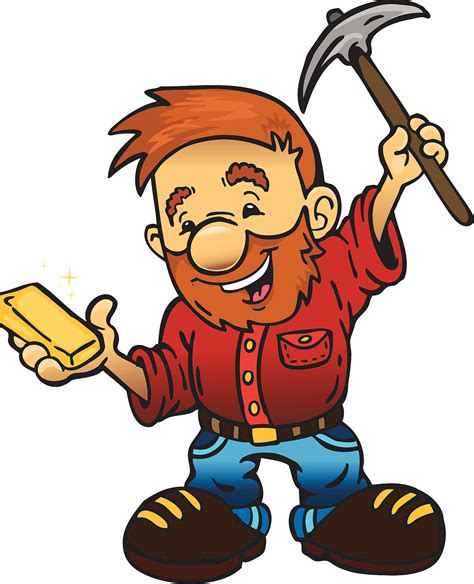 Transparent Gold Rush Clipart - Miner Gold Rush Cartoon - Png Download ...