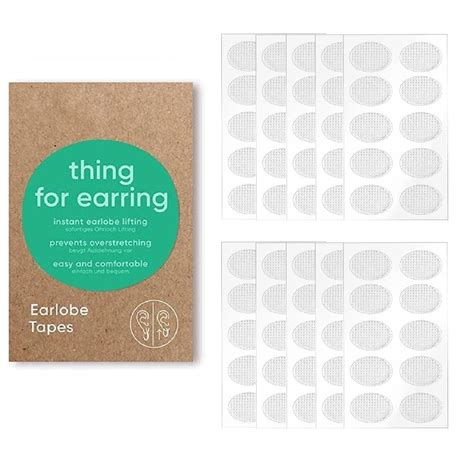Buy XEMIT Earhole Tapes for treating worn earlobes | torn earholes ...