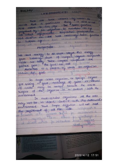 Image result for Life Process Class 10 Notes