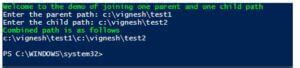 Join-Path PowerShell 的图像结果