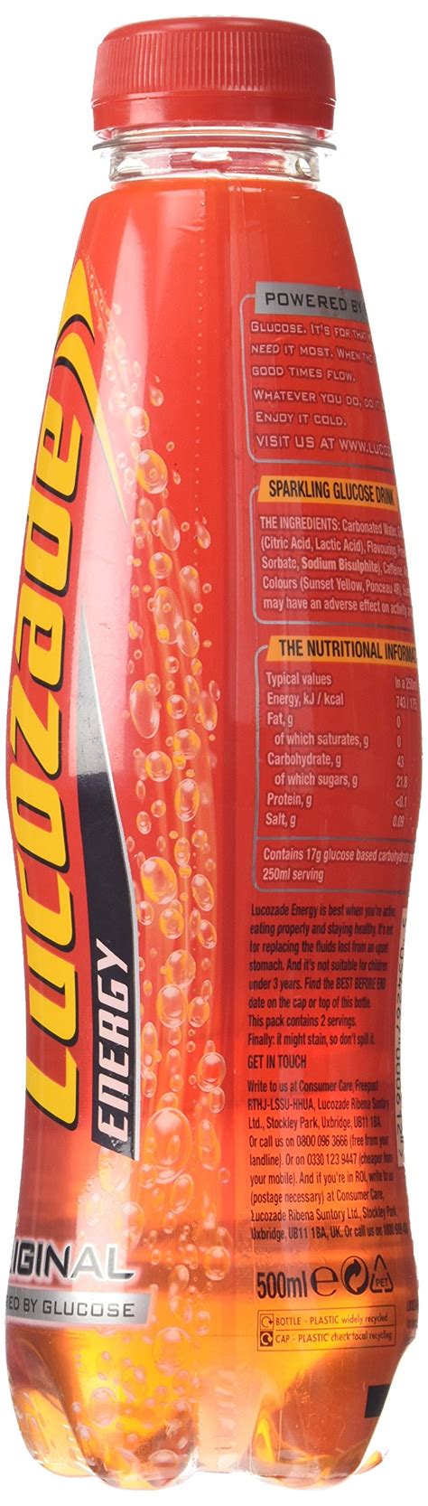 Lucozade Original Sparkling Energy Drink, 500ml: Buy Online in INDIA at ...