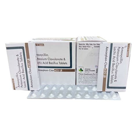AMOXYKON-CLAV 625 LB Tablets Pykon Healthcare Pvt. Ltd.