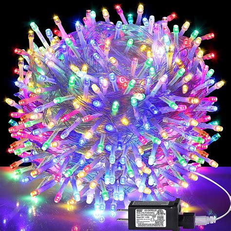 Amazon.com : kemooie 500 LED Multicolor Christmas Lights, 164FT 8 ...