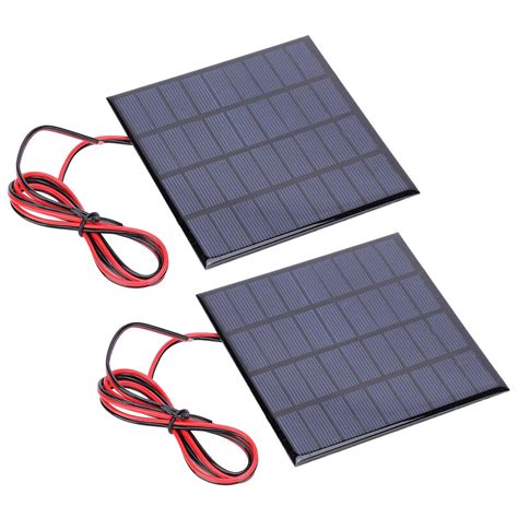 Walfront 2 x DC 9 V 2 W mini solar panel, solar panels, battery toy ...