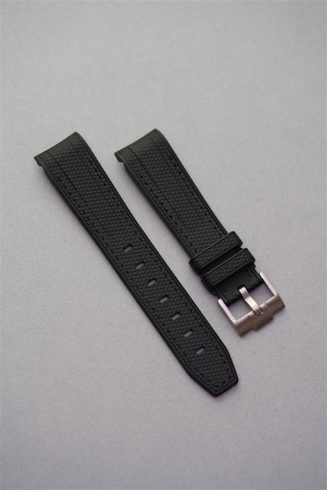 Rubber Curved Strap for Omega x Swatch MoonSwatch – 1965 – Black – MGB ...