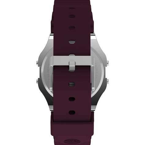 TIMEX T80 Unisex Green Square Dial Digital Watch - TW2V41300X8