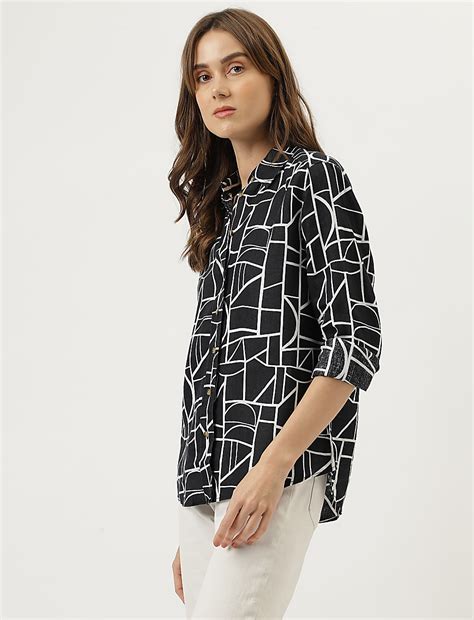 Buy Printed Regular Fit Shirt at Marks & Spencer