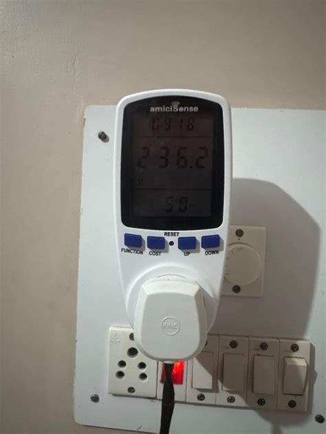 amiciSense Digital Socket Power Meter – Energy Monitor for Voltage ...