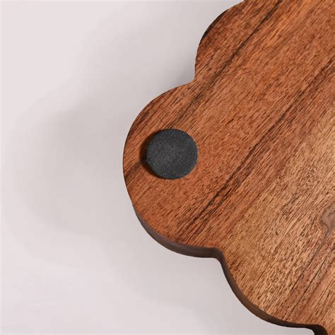 Scallop Acacia Wood Rectangle Serving Platter Online - Premium Platter ...