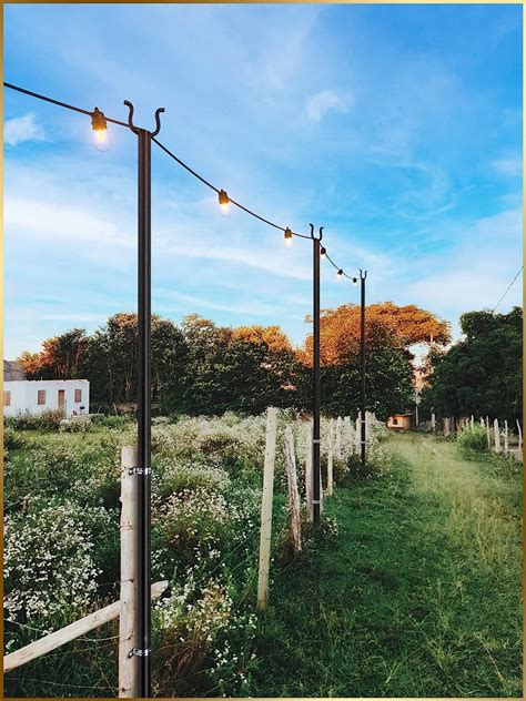 What Kind Of Pole To Hang String Lights at Joanne Magana blog