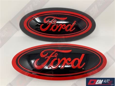 FORD F150 F-150 2012 FX4 RED APPEARANCE BADGE EMBLEM KIT 3 PIECE OEM