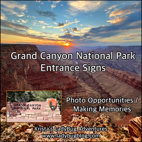 Grand Canyon National Park Entrance Signs | LadyBug Blog