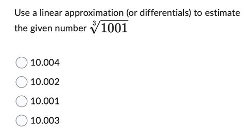 Using Differentials for Approximation 的图像结果