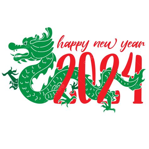 Green Dragon New Year 2024 Vector, Year Of The Dragon, Lunar New Year ...
