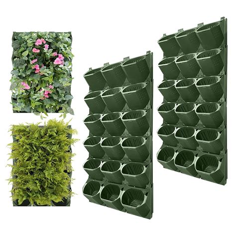 Buy TWSOUL Wall ing Pot, Vertical Garden er, Vertical Living Green Wall ...