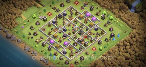 Trophy (Defense) Base TH11 with Link, Hybrid - Clash of Clans - Town ...