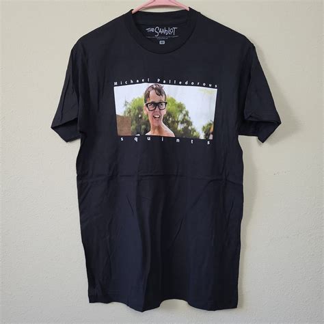 The Sandlot Mens Black Cotton Michael Palledorous Squints T Shirt Size ...