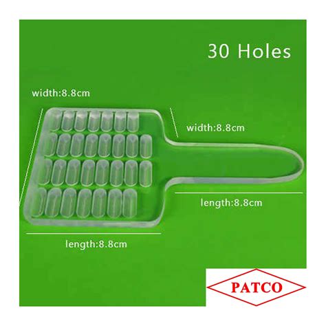 30-Holes Size 00 Manual Capsule Count Tray | Effortlessly Count Your ...