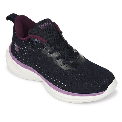 Buy Leap7x Navy Blue Sports Lacing Running Shoes For Women GHD-10 By ...