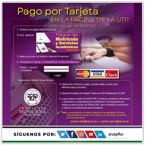 Guías para Pagos con Tarjeta de crédito y clave | Facultad de ...