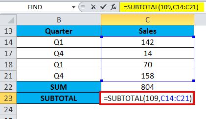 Image result for Subtotal Text Formula Excel