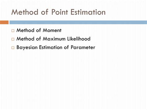 Point Estimation 的图像结果