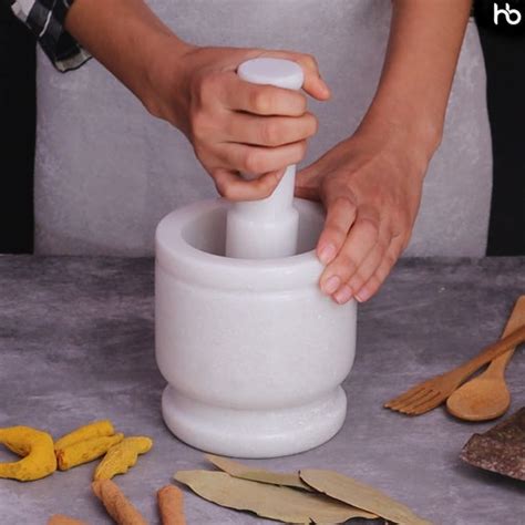 Marble Mortar and Pestle | Imam Dasta | Idi Kallu | Kharal | Okhli ...