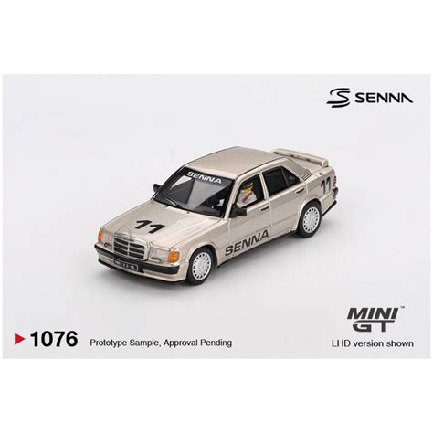 Mini GT Blister #1076: Mercedes-Benz 190 E 2.3-16 #11 Ayrton Senna 198 ...